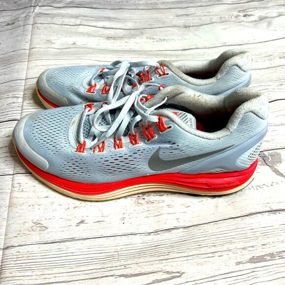 Nike Lunarglide 4 Blue Running Shoes  Size 10 - Picture 3 of 11